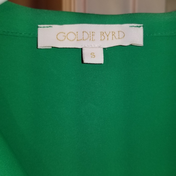 The Goldie Dress By Goldie Byrd Kelly Green Front Zip Golf Dress - Picture 6 of 7